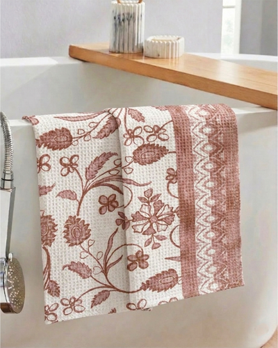 Khwaab Pink Hand Towel | Set Of 2