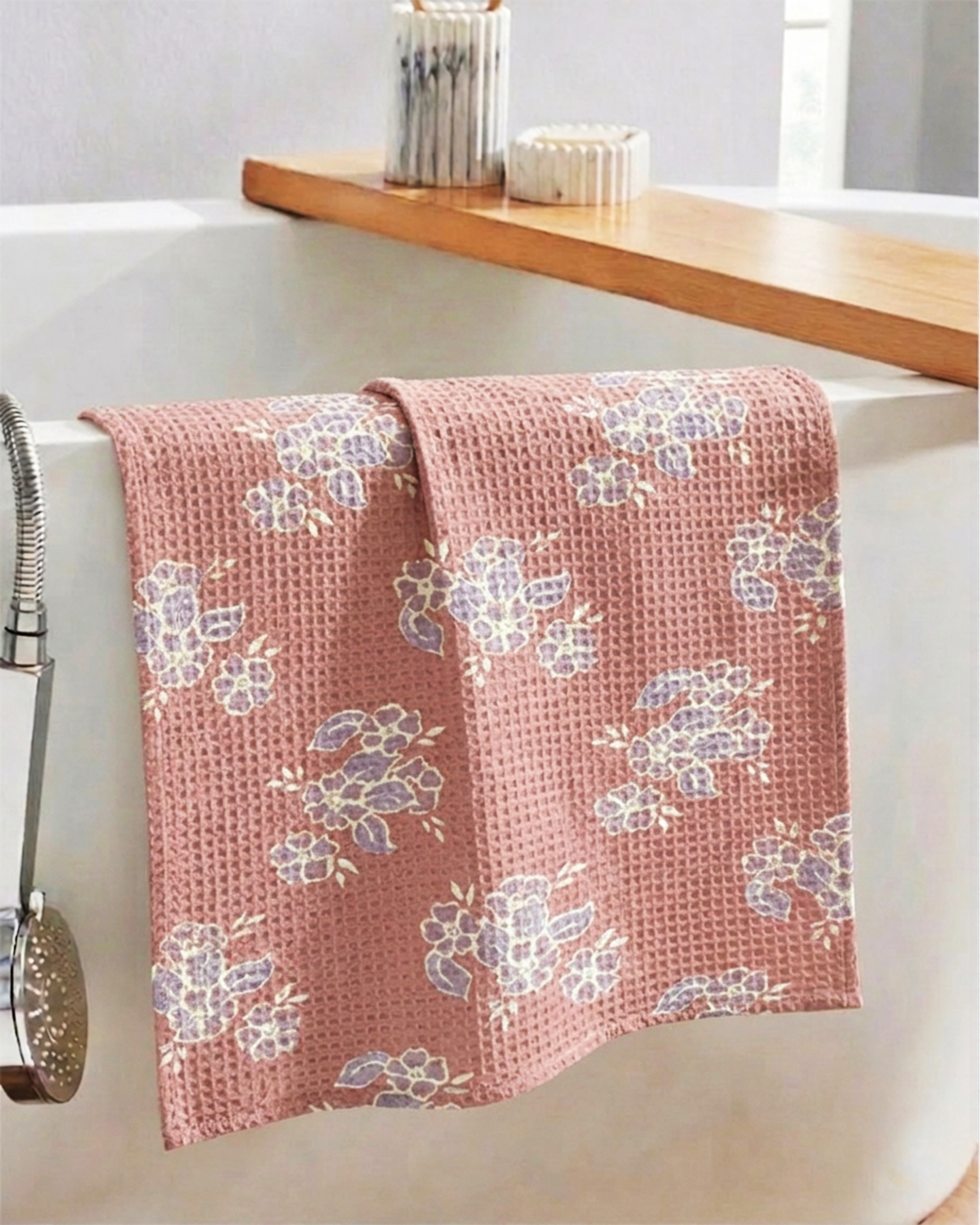 Mimo Pink Hand Towel | Set Of 2