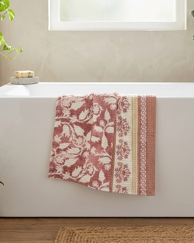 Rahat Buta Pink Hand Towel | Set Of 2