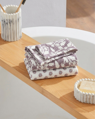 Rahat Buta Purple Face Towel