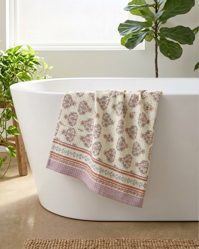 Khwaab Blue Birds Hand Towel | Set Of 2