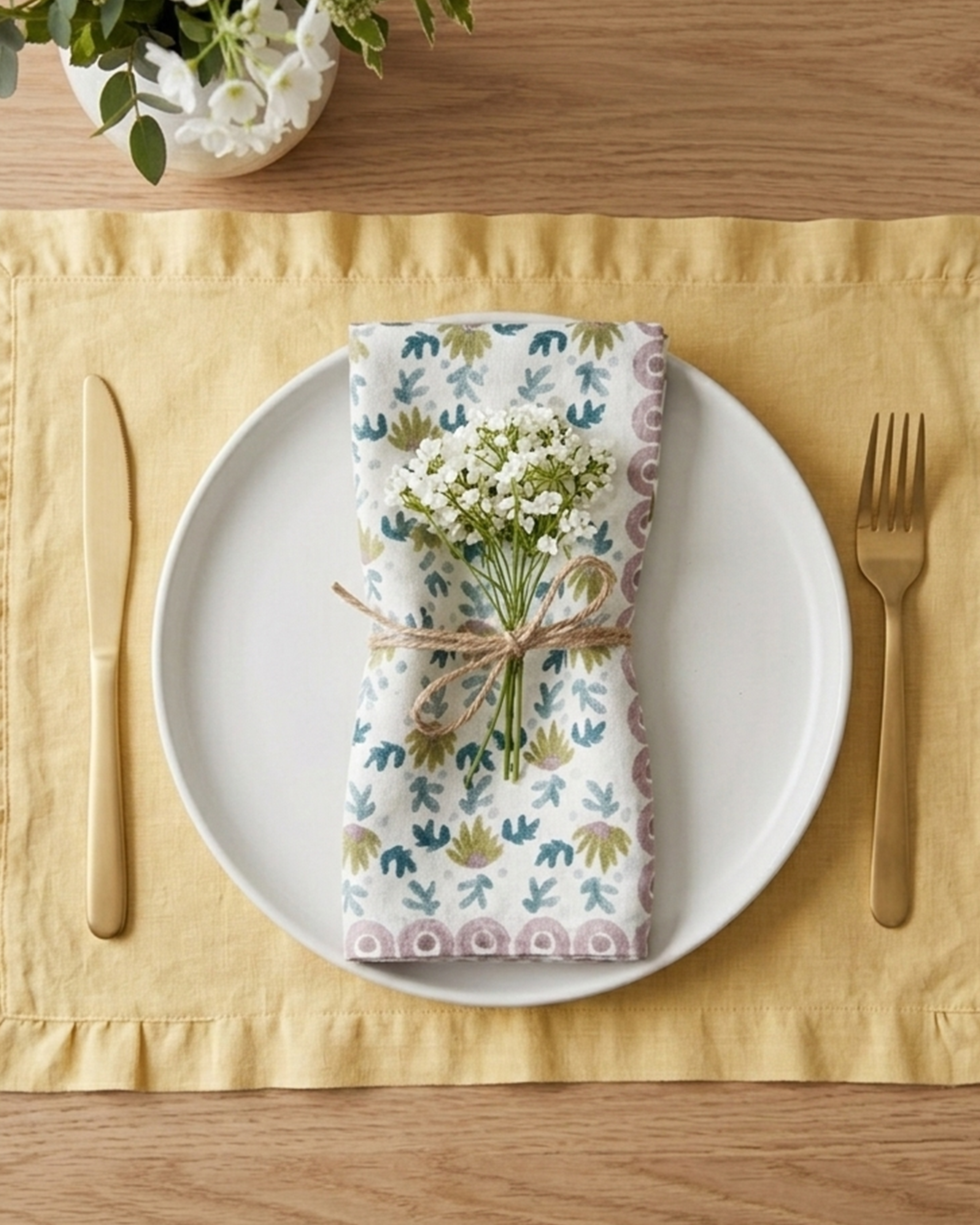 Set Of 2 - Khwaab Splash Cotton Napkin