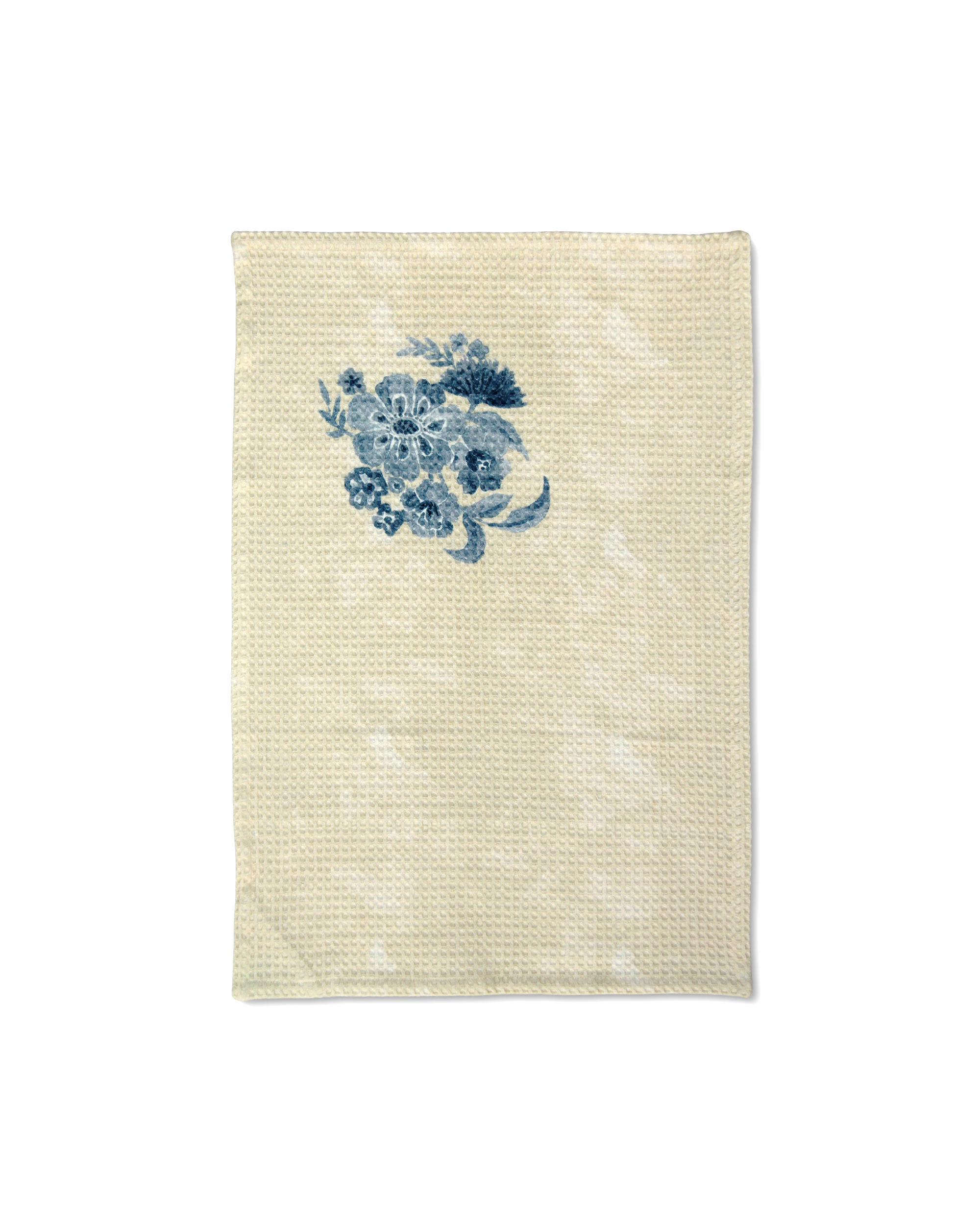 Mimo Flower Blue Hand Towel | Set Of 2