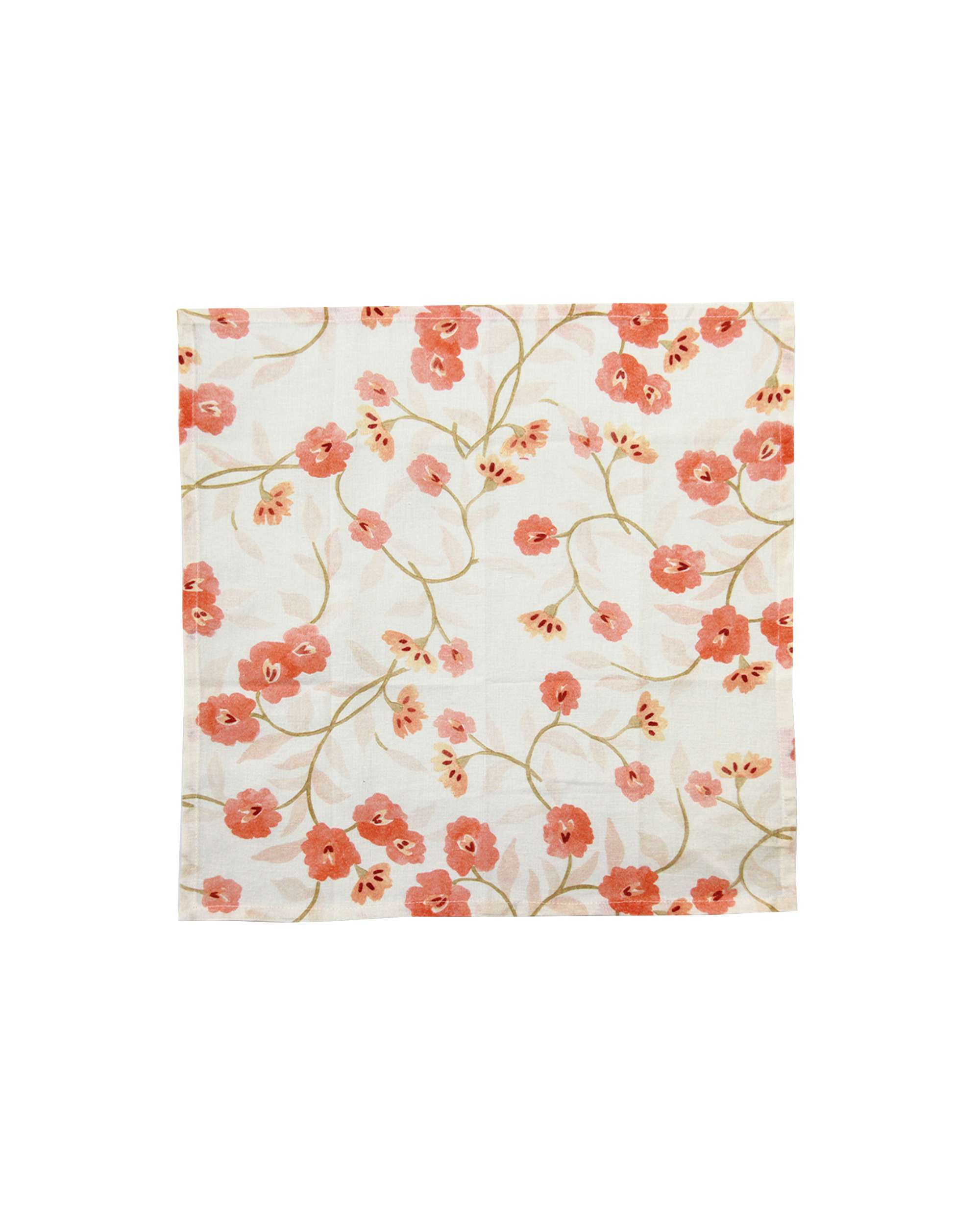 Set Of 2 - Mimo Flower Cotton Napkin