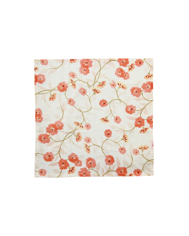 Set Of 2 - Mimo Flower Cotton Napkin