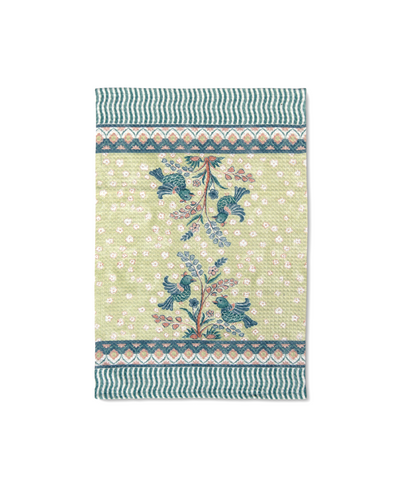 Khwaab Green Hand Towel | Set Of 2