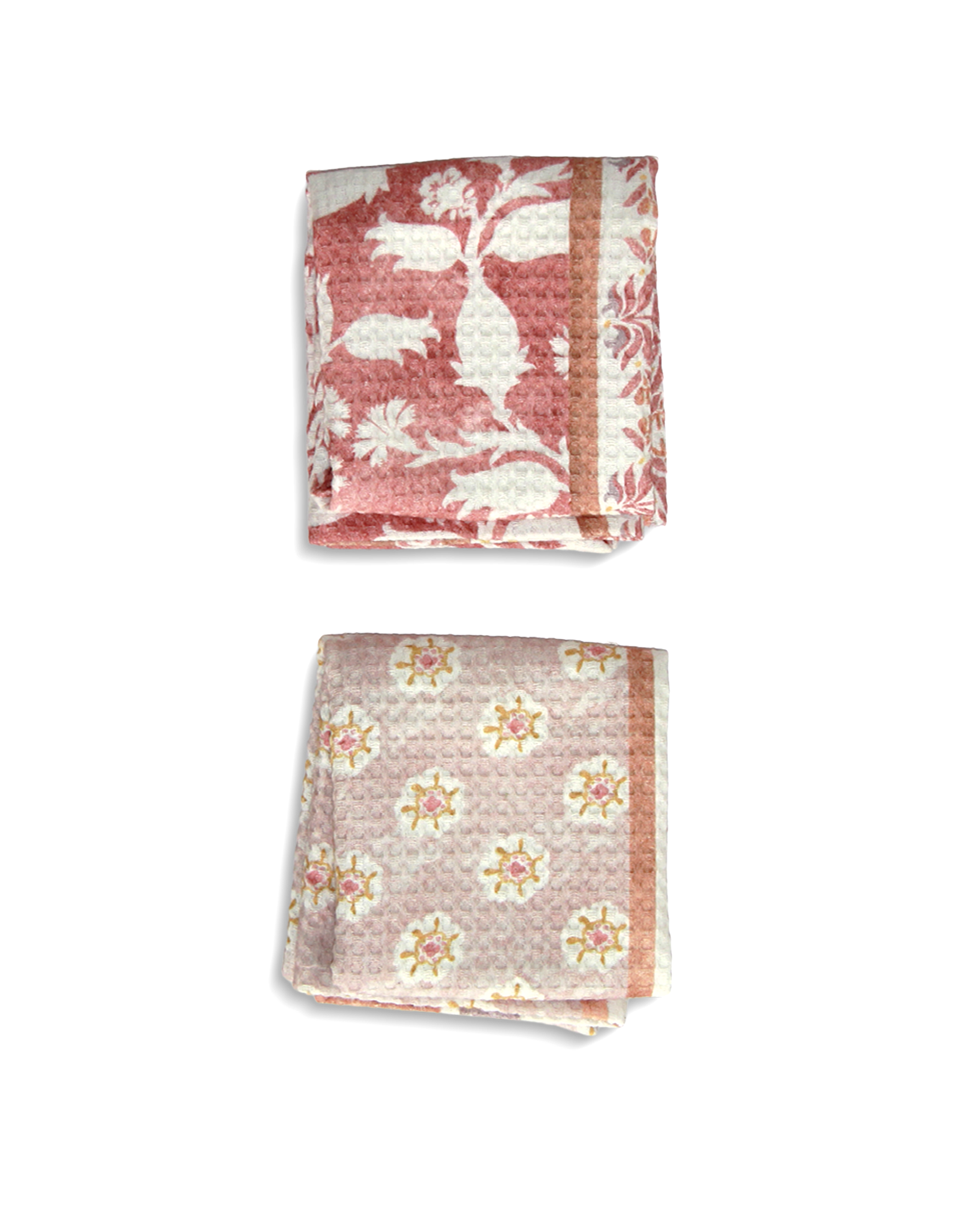 Rahat Buta Pink Hand Towel | Set Of 2