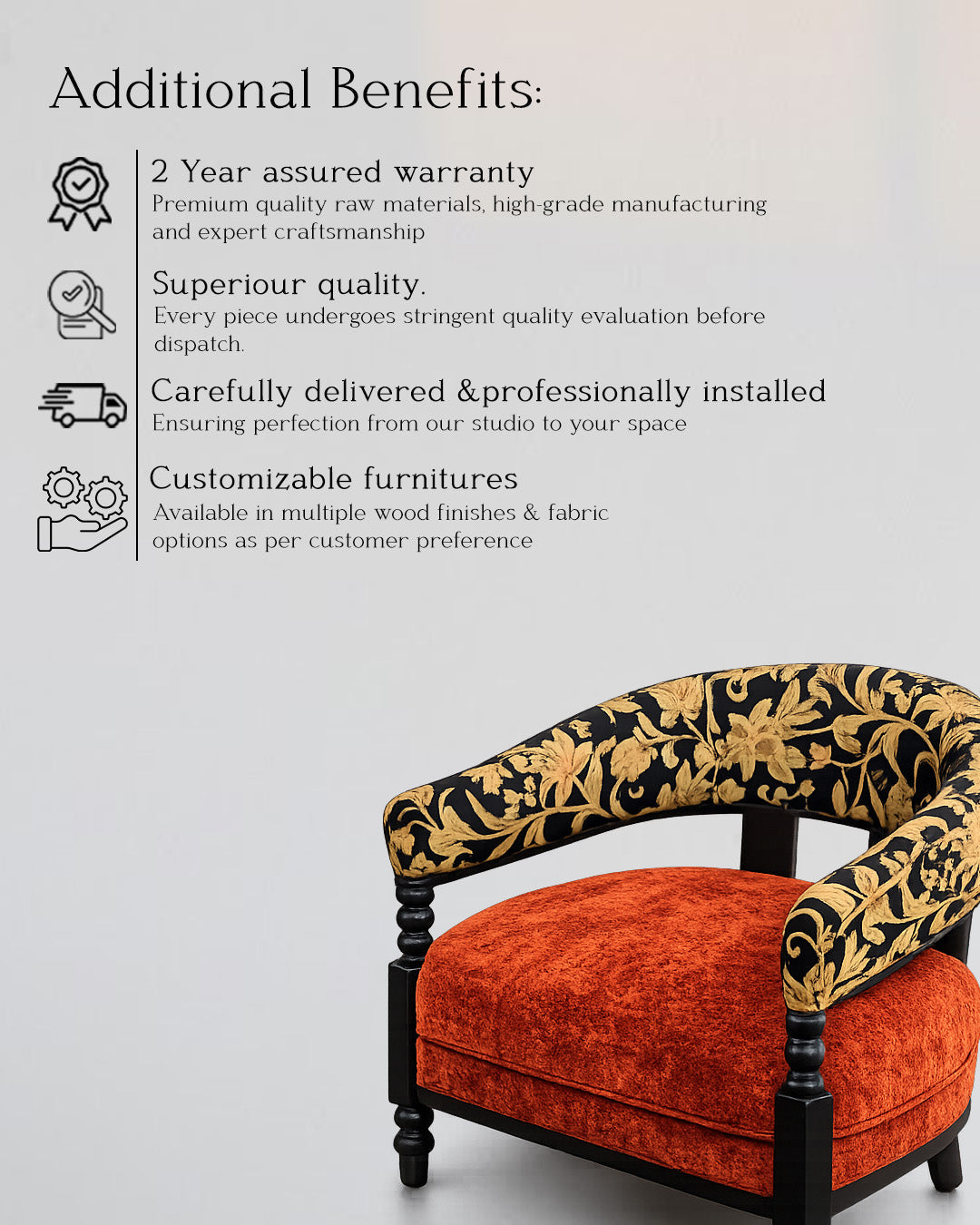 Borghese Saffron Barrel Chair
