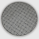 Ossein Iron New Center Table in Black & White Colour