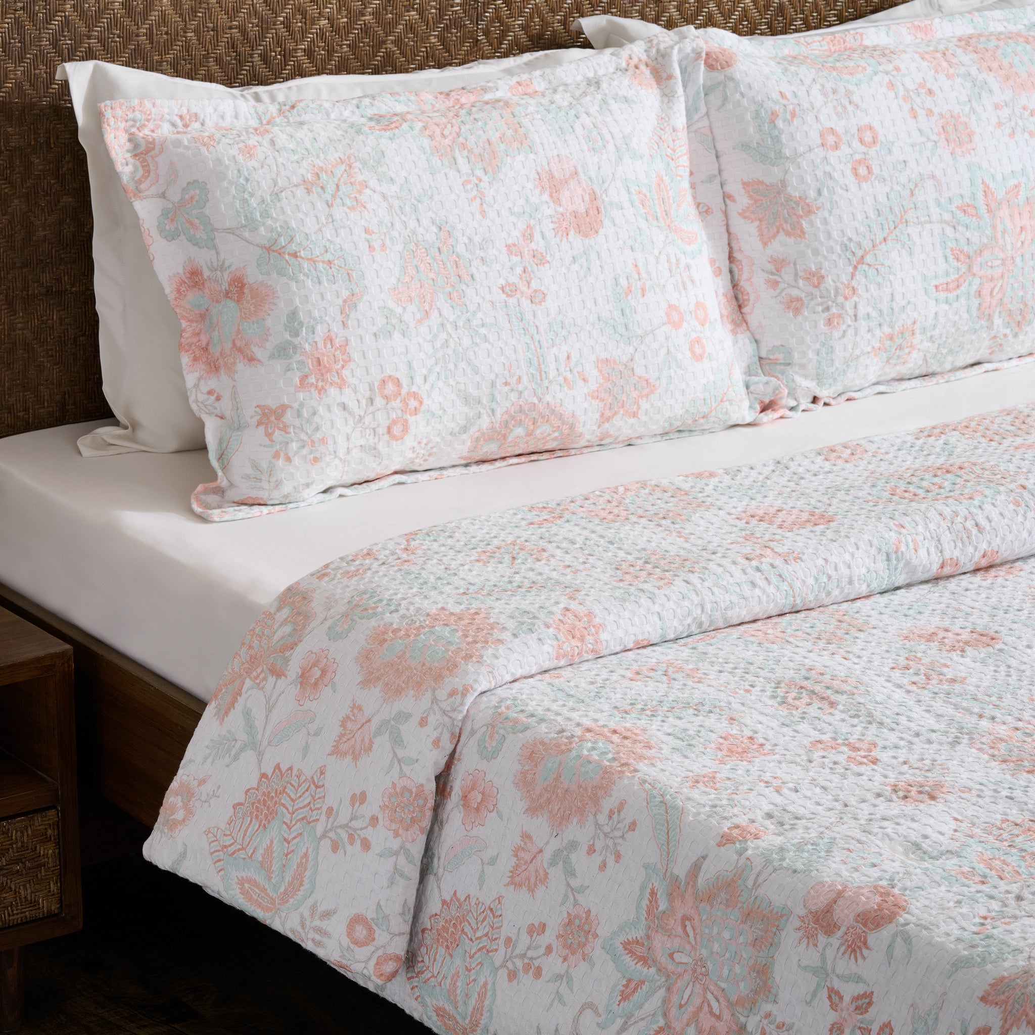 Garden Bed | Cotton| Waffle Printed | Comforter