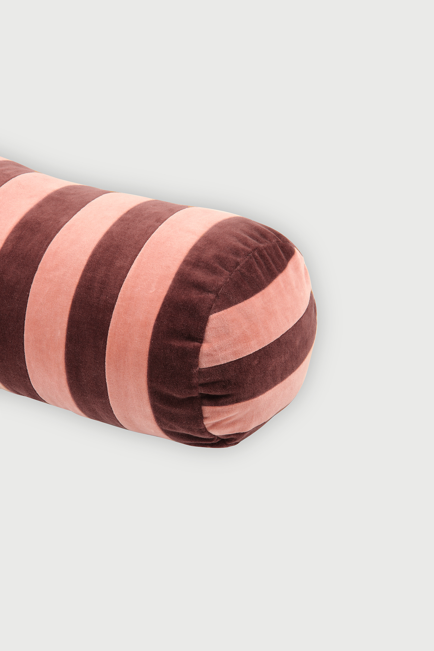 Holly Berry Striped Bolster Cover