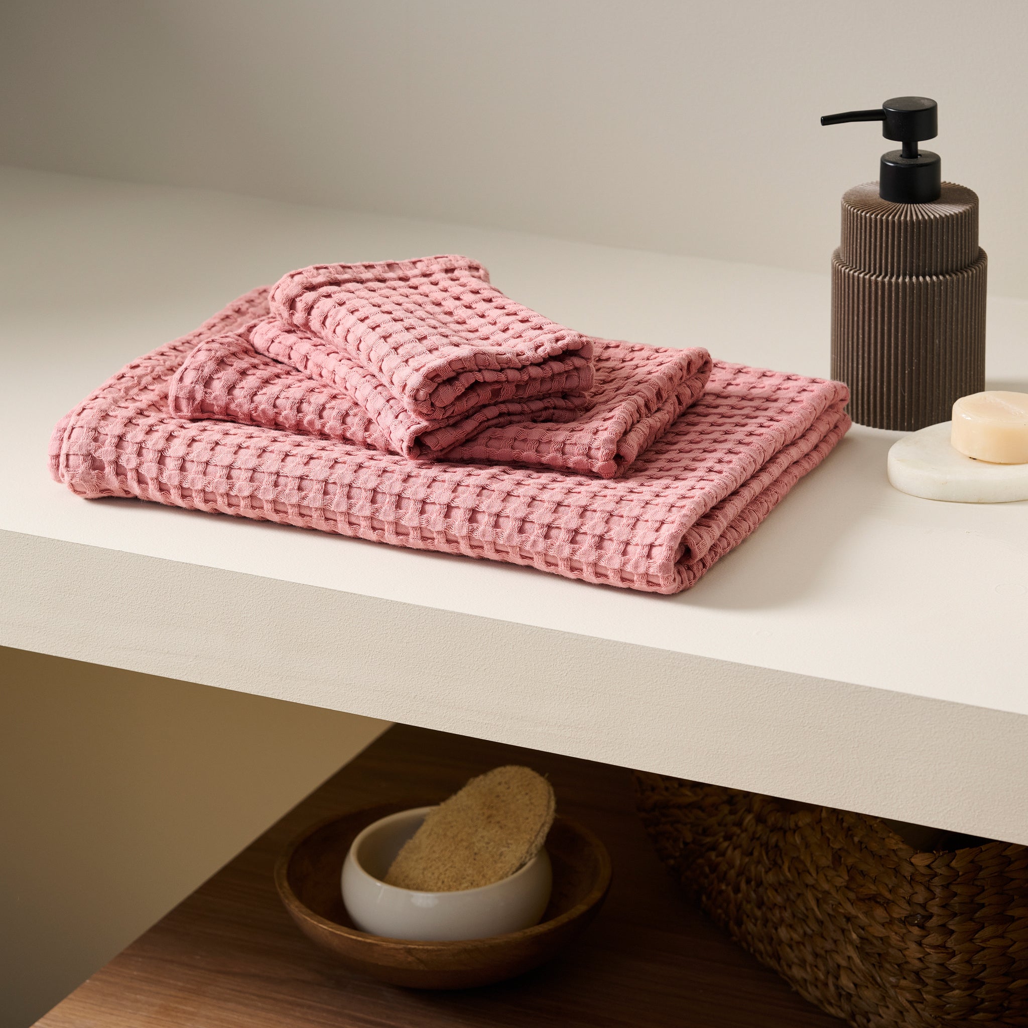 Chalk - Cotton | Waffle Towels Set - Product Image 
