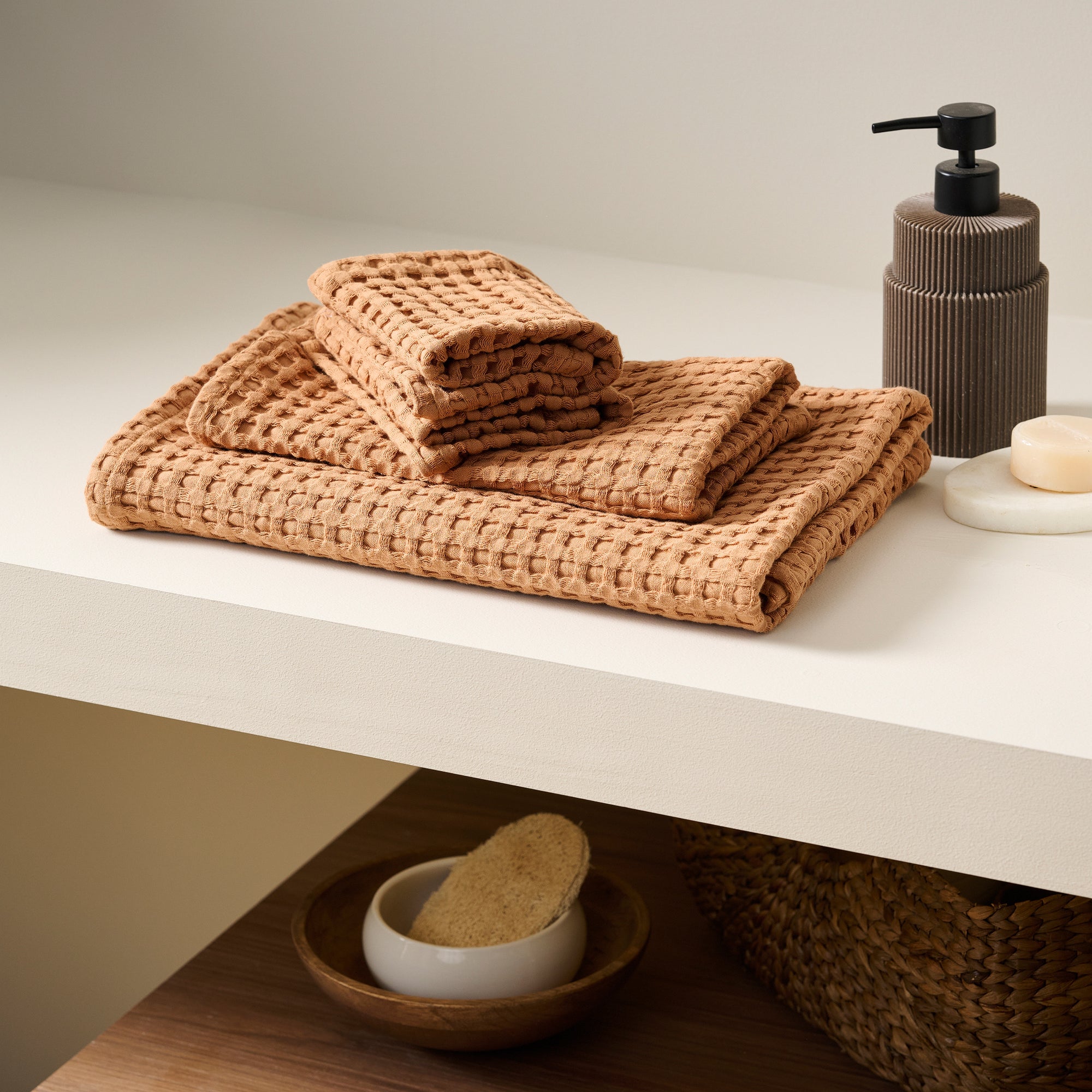 Chalk - Cotton | Waffle Towels Set