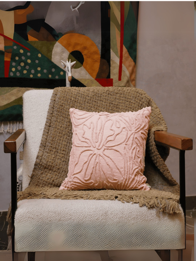 Blush Bloom Tufted Cushion Cover - Set of 5