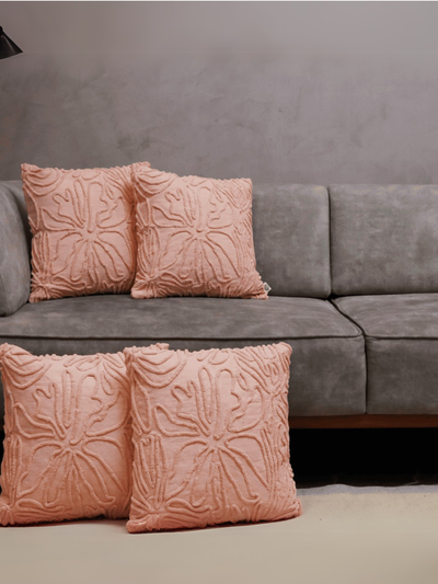 Blush Bloom Tufted Cushion Cover - Set of 5