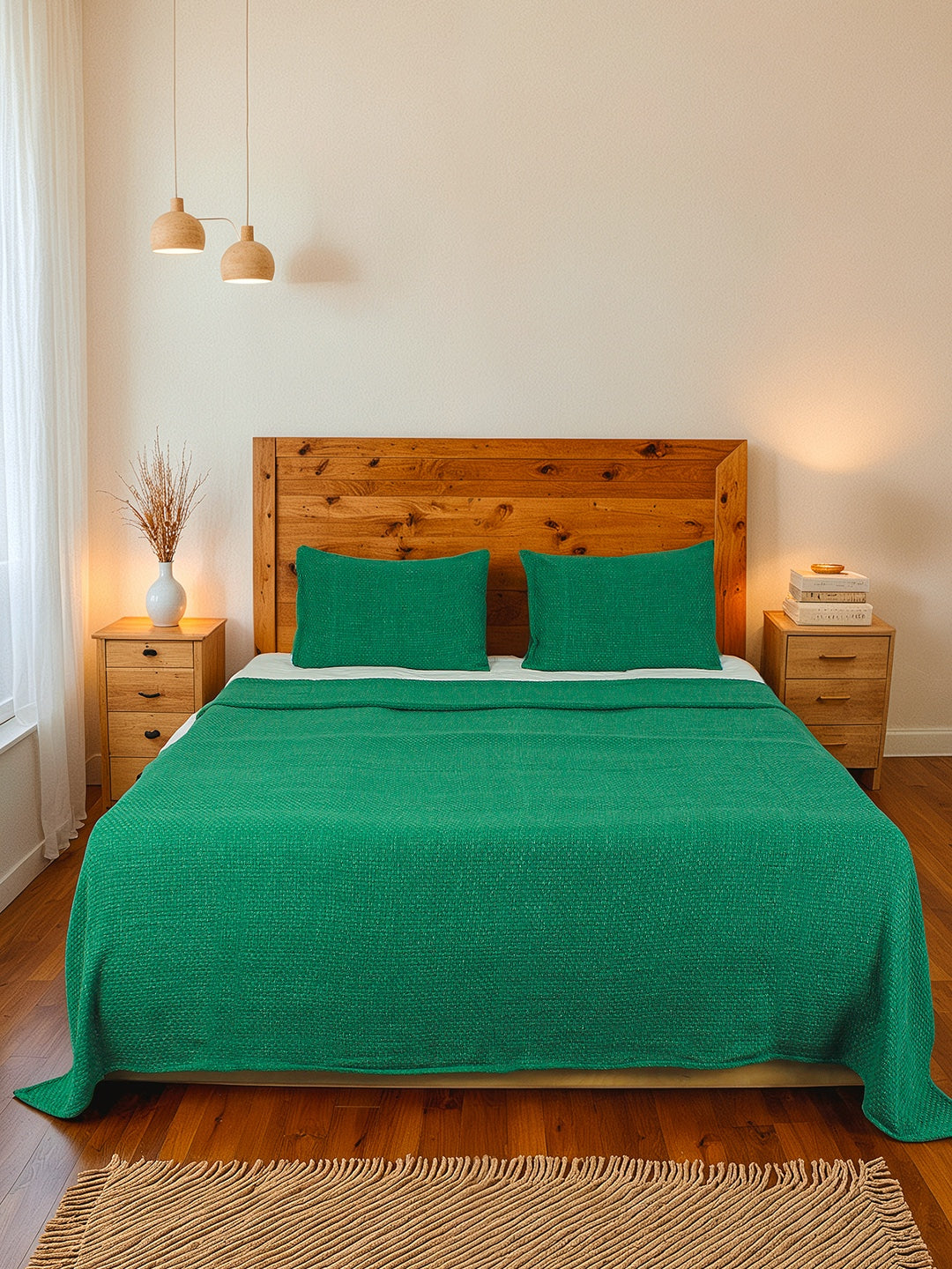 Aravalli Double Bedcover (Green)