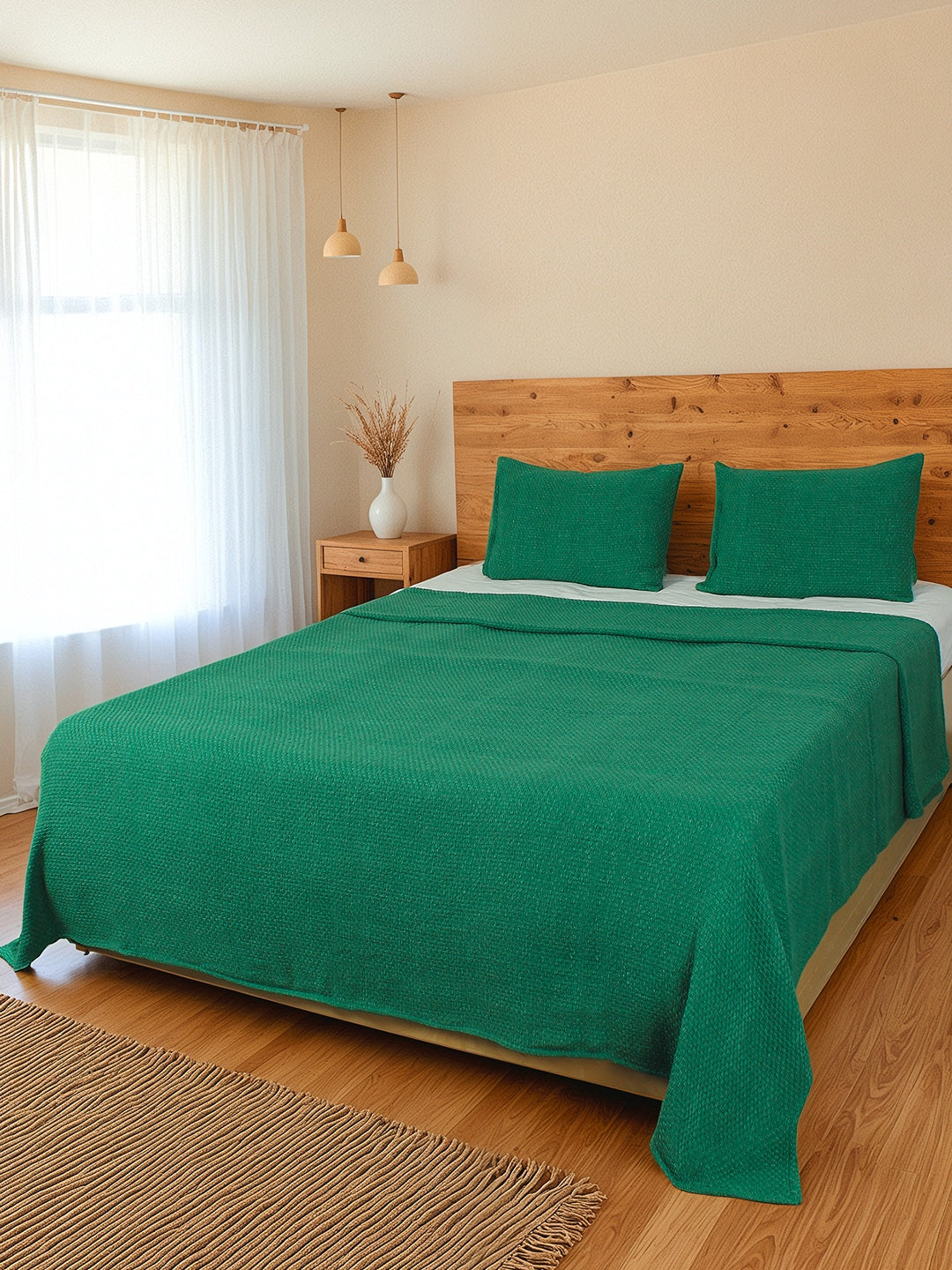 Aravalli Double Bedcover (Green)