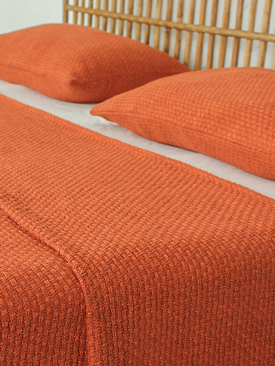 Aravalli Double Bedcover (Rust)