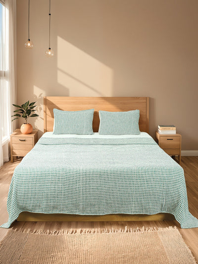 Girnar Double Bedcover (Green)