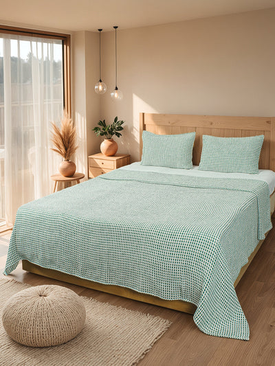 Girnar Double Bedcover (Green)