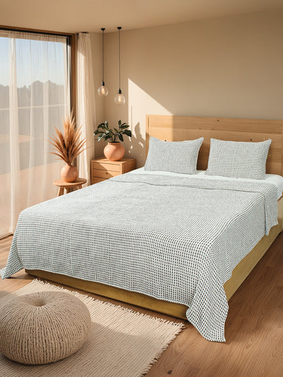 Girnar Double Bedcover (Grey)