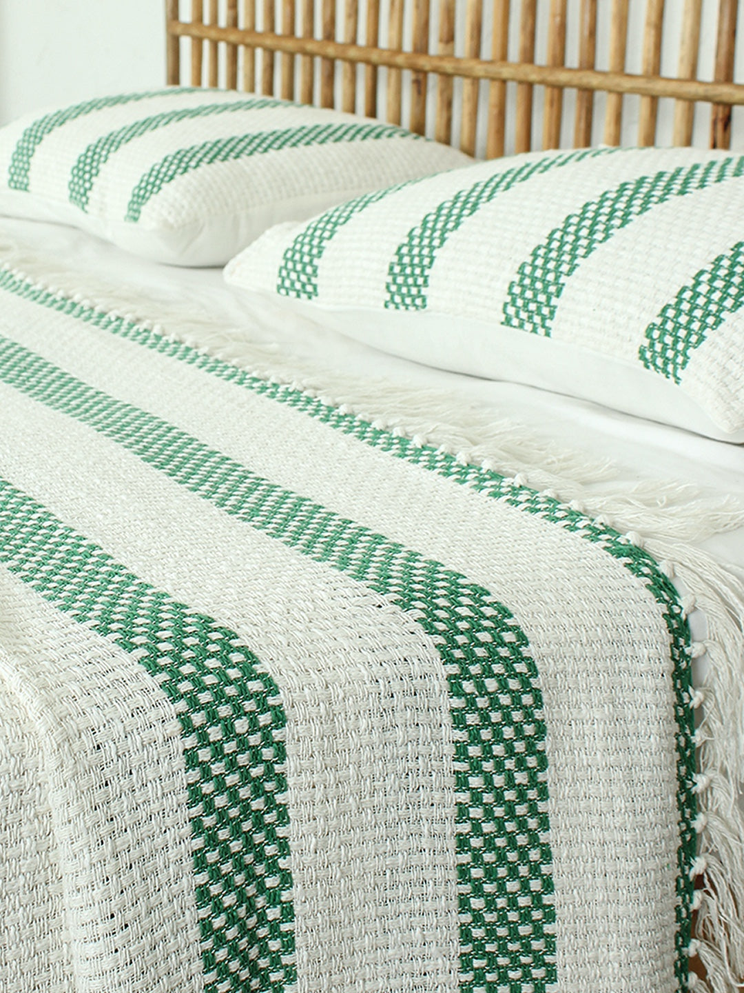 Shivalik Double Bedcover (Green)