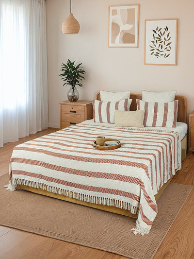 Shivalik Double Bedcover (Rust)