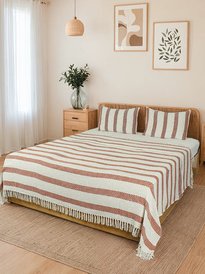 Shivalik Double Bedcover (Rust)