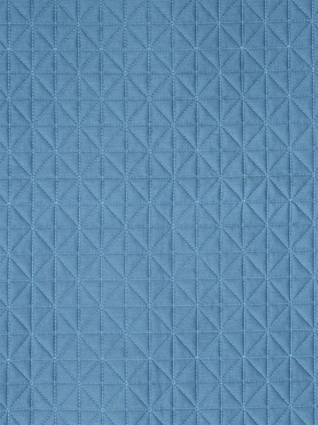 Sattal 1 Double Bedcover 2 Pillow Covers (Blue)