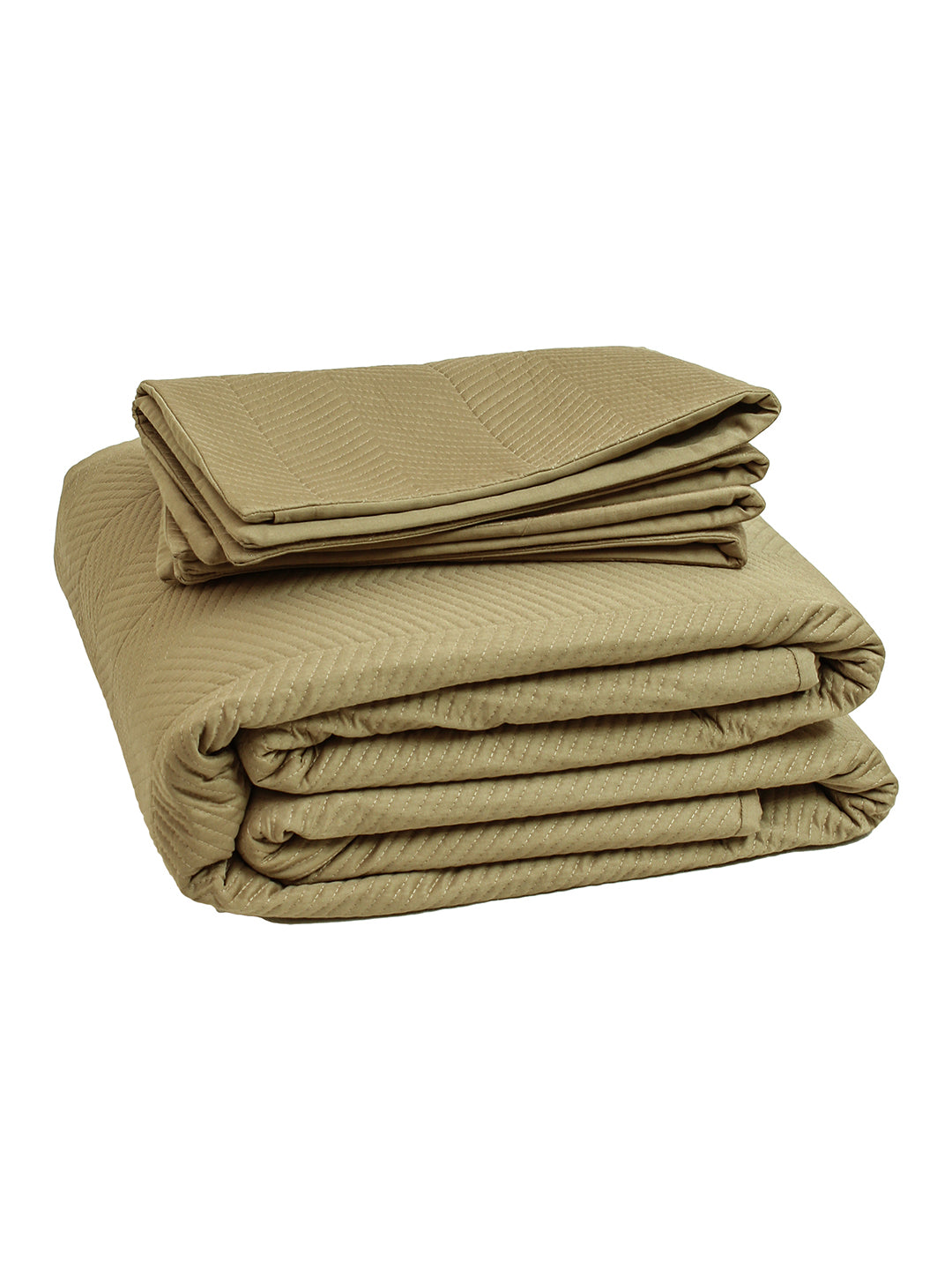 Tampara 1 Double Bedcover 2 Pillow Covers (Beige)