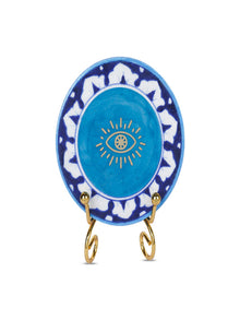 Blue Pottery Showpiece - Evil Eye