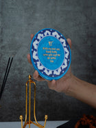 Blue Pottery Showpiece - Onkar Mantra