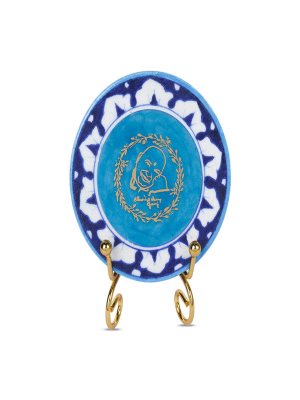 Blue Pottery Showpiece - Guruji