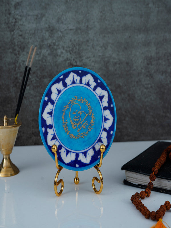 Blue Pottery Showpiece - Guruji