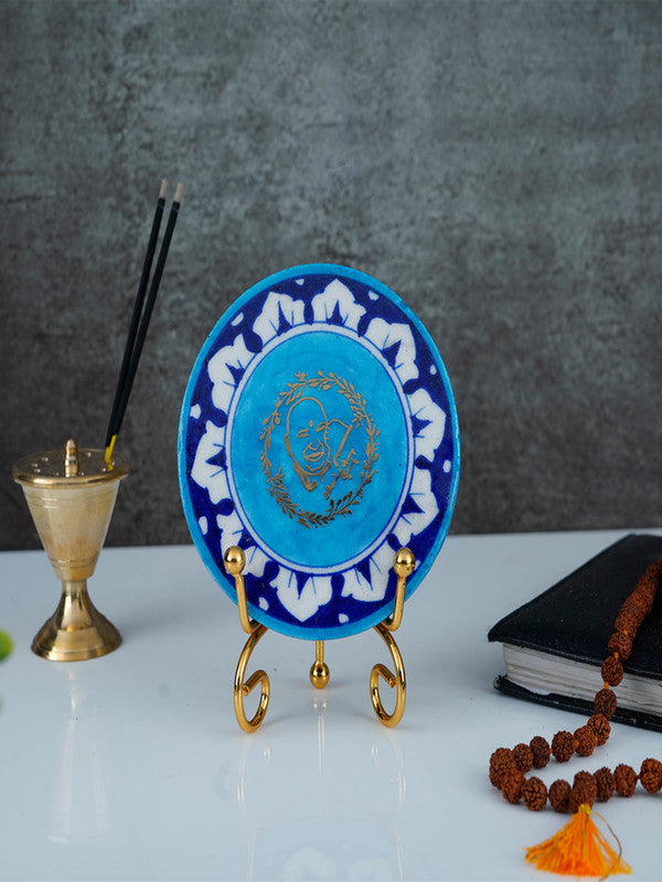 Blue Pottery Showpiece - Guruji