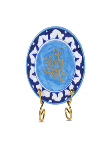 Blue Pottery Showpiece - Jai Shree Ram