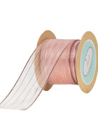 Sheer- Metallic Stripes Ribbon