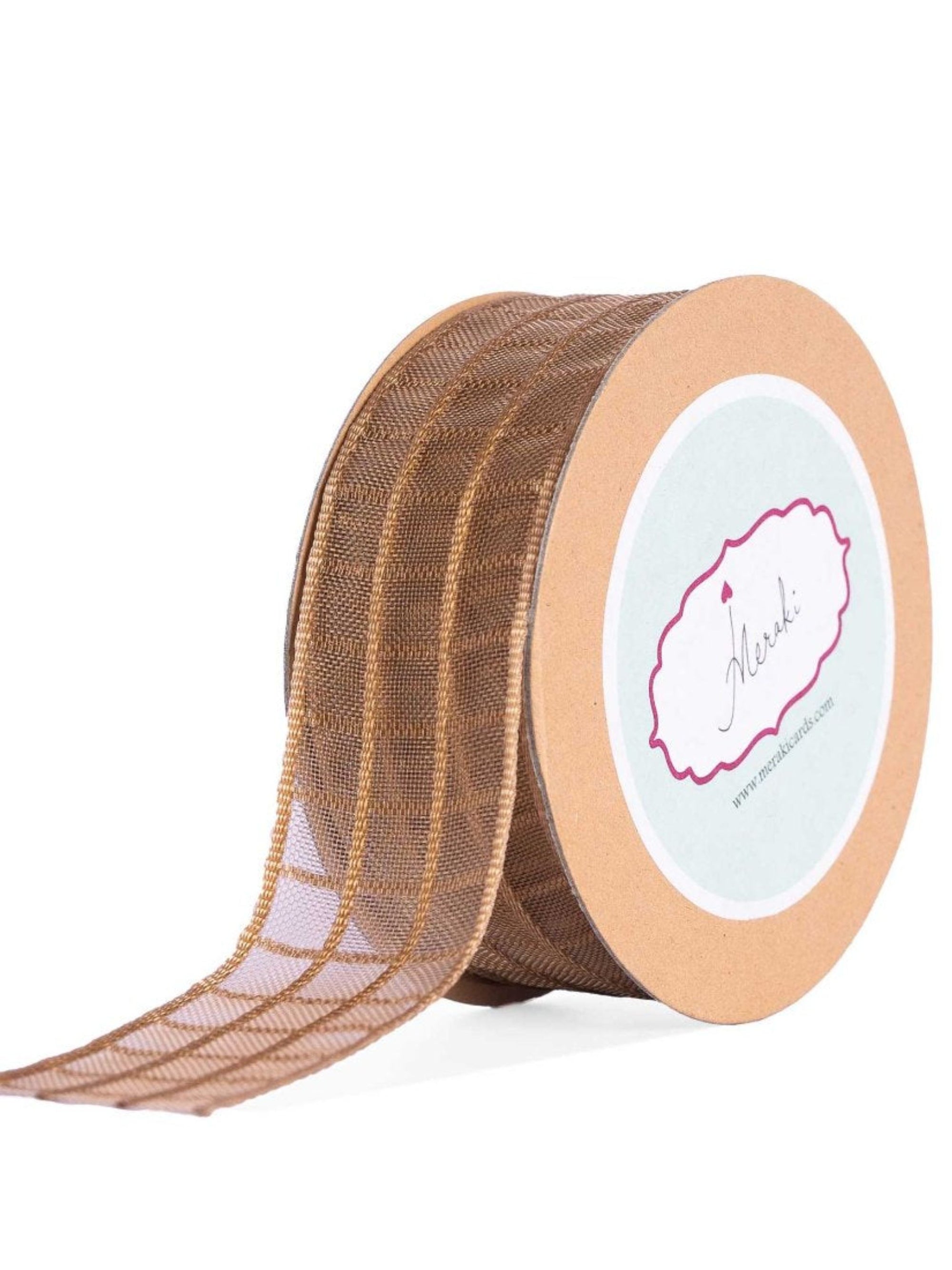 Sheer Checks Ribbon
