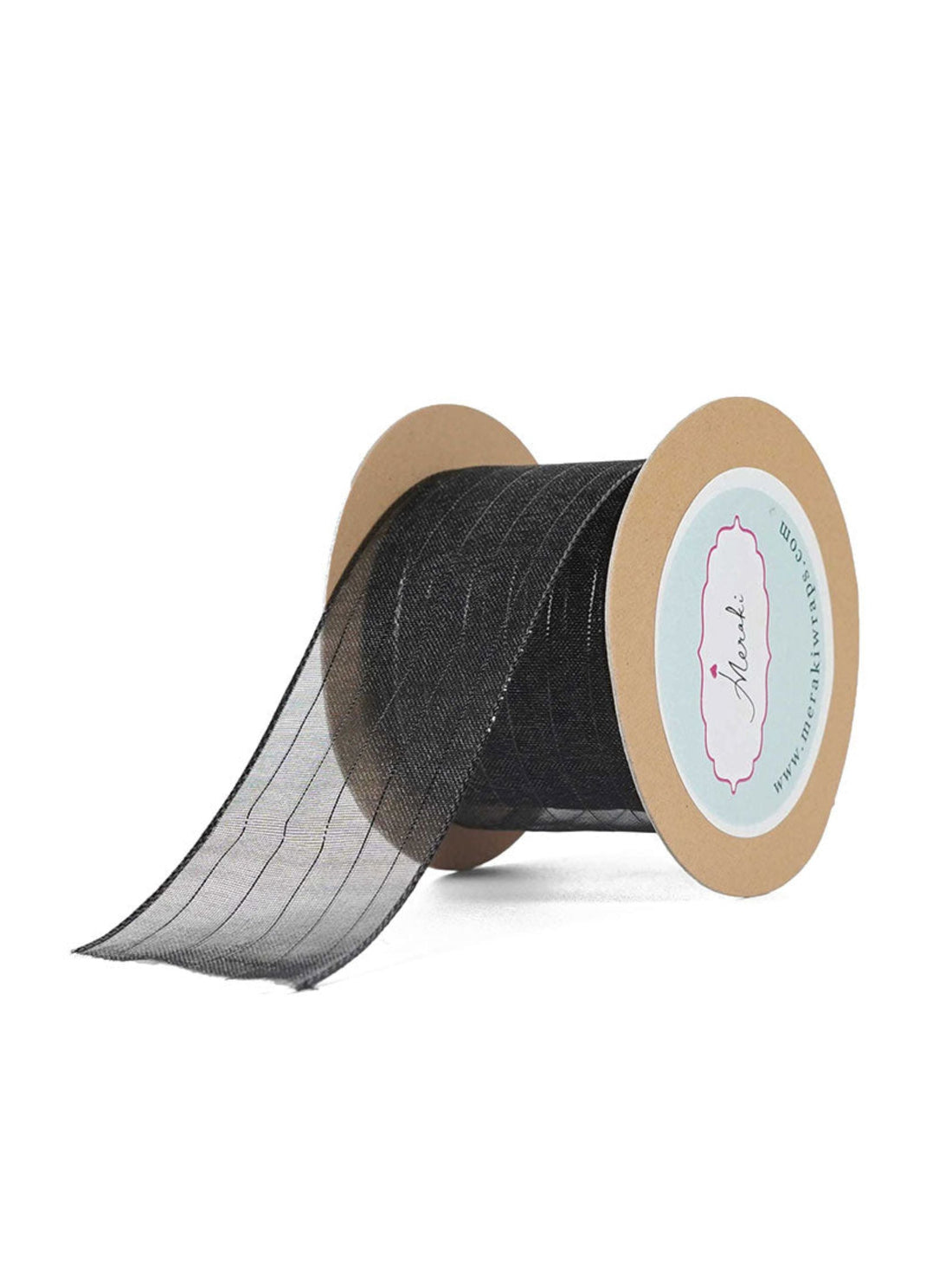 Sheer- Metallic Stripes Ribbon