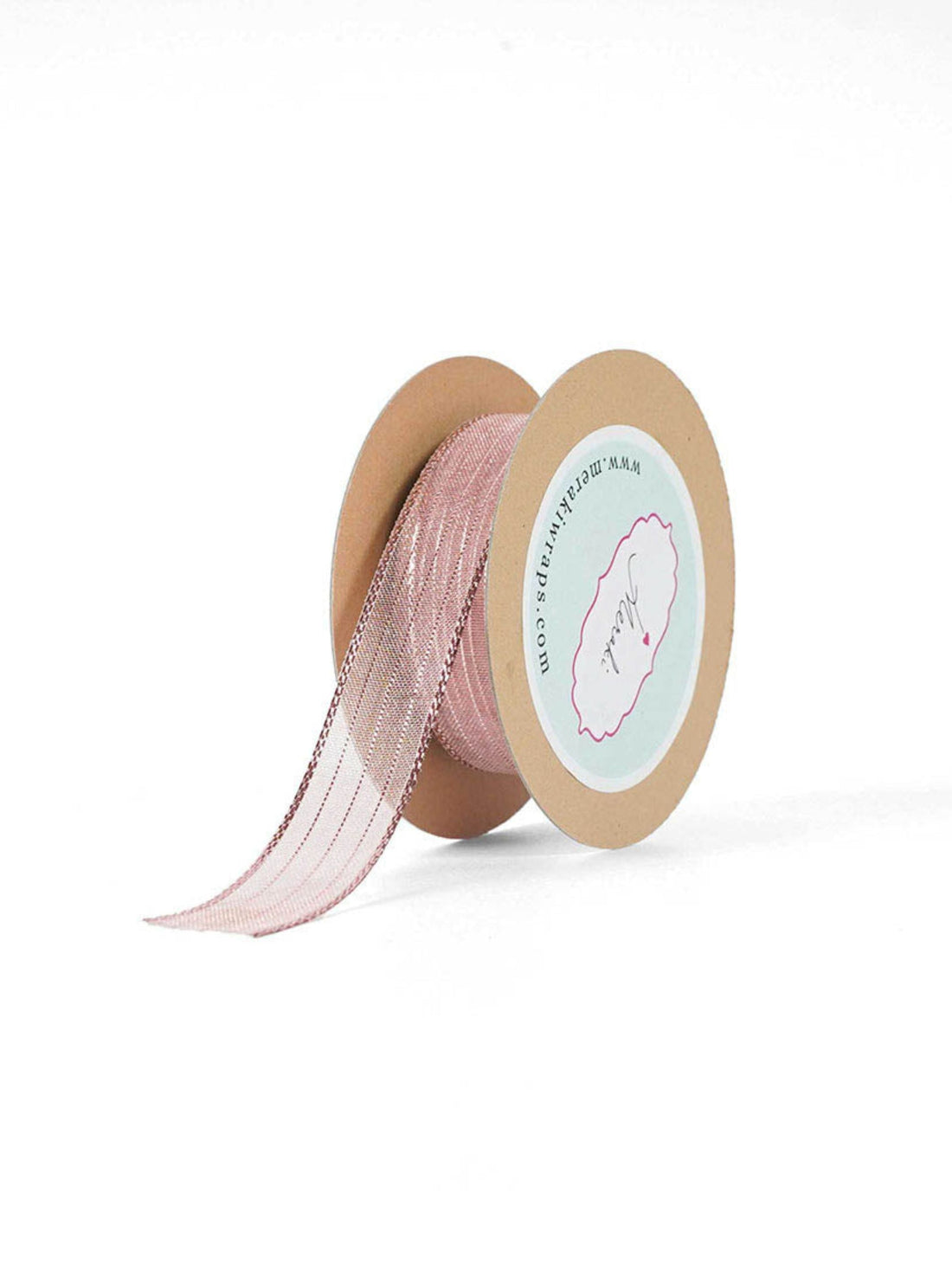 Sheer- Metallic Stripes Ribbon