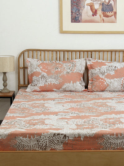 Mashak Bed Set (Duvet Cover + Bedsheet) - Pink