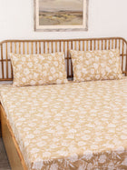 Bed Set - Genda Phool (Duvet Cover + Bedsheet) Beige