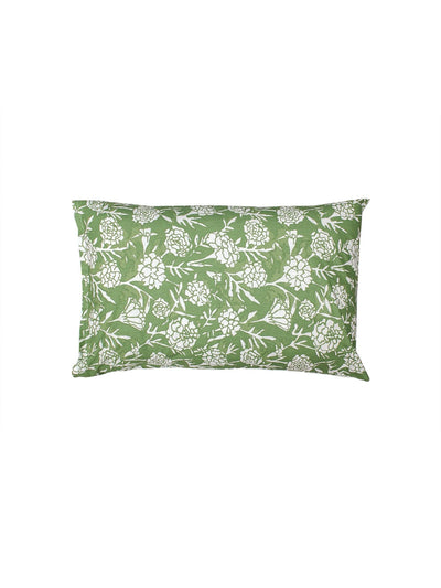 Genda Phool Bed Set (Duvet Cover + Bedsheet) - Green
