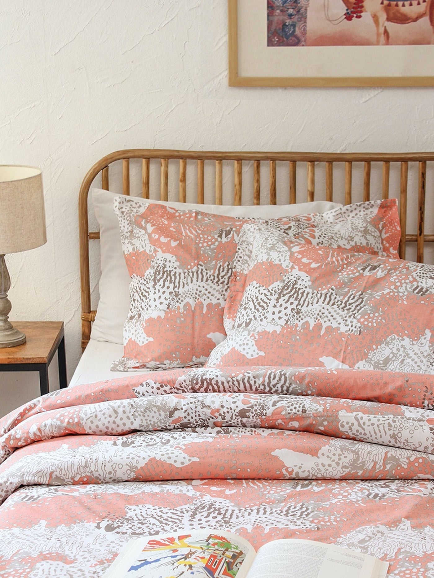 Bed Set - Mashak (Dohar + Bedsheet) Pink