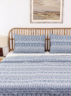 Kullu Patti Bed Set (DDH) (Blue)