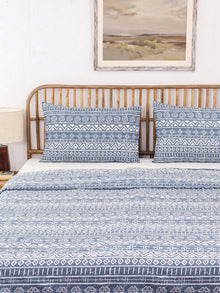 Kullu Patti Bed Set (DDH) (Blue)