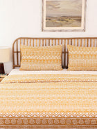 Kullu Patti Bed Set (DDH) (Yellow)