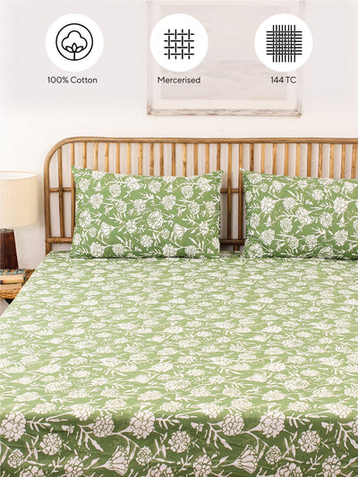 Fitted Bedsheet Set - Genda Phool
