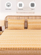 Kullu Patti Single Bedsheet Set (Yellow)