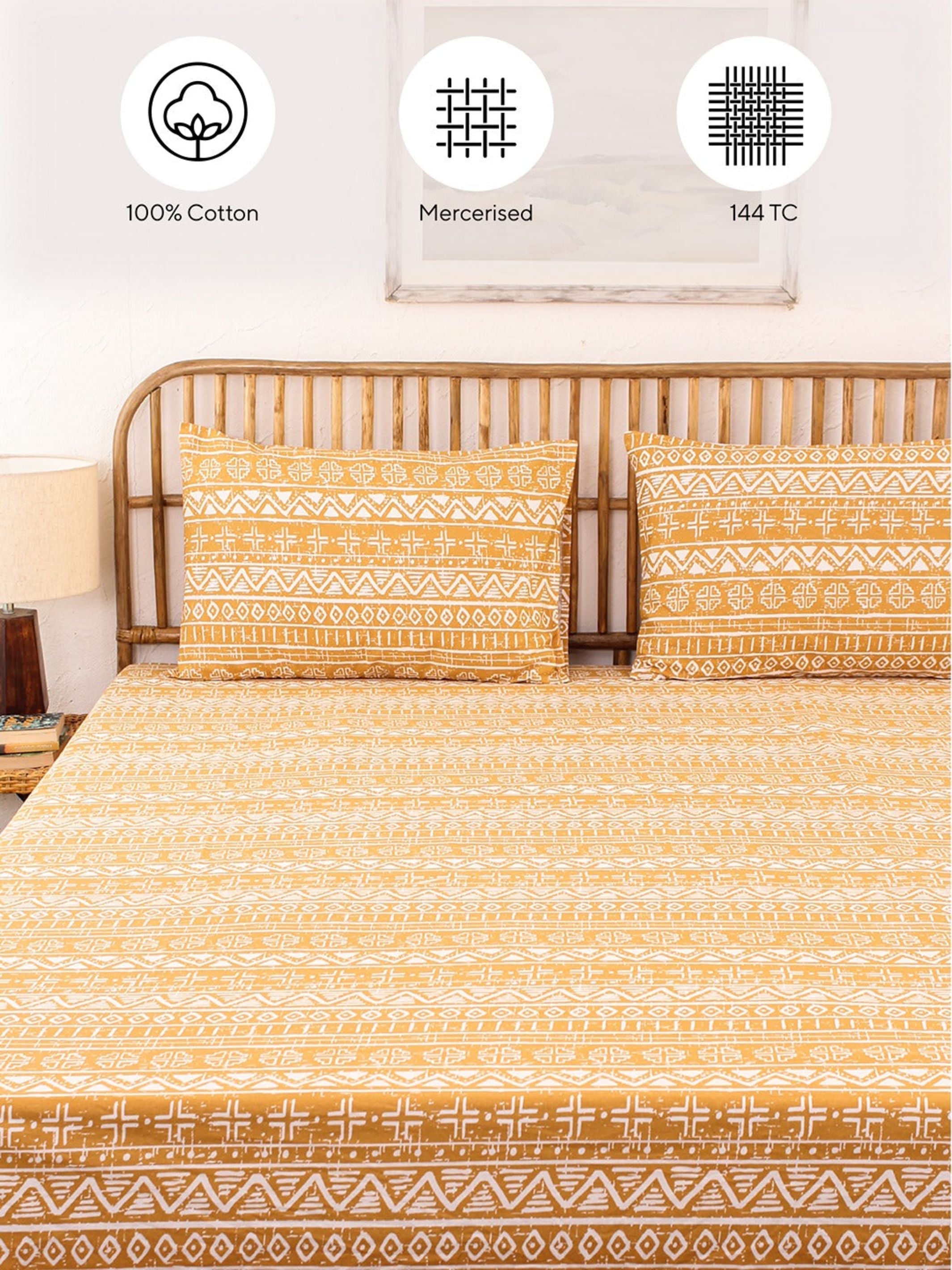 Bedsheet Set - Kullu Patti Single